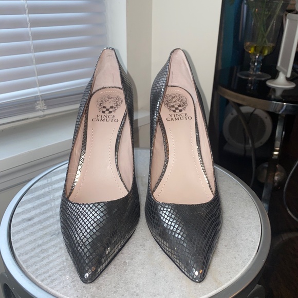 Vince Camito Harty Urban Black Metal Snake US Size 8 - Picture 11 of 13